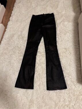 PrettyLittleThing Black Faux Leather Pants